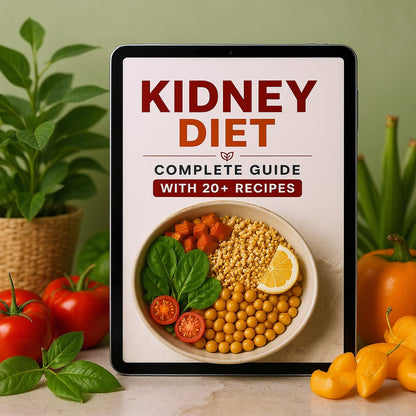 Kidney Diet Guide PDF cover - Complete kidney health nutrition guide