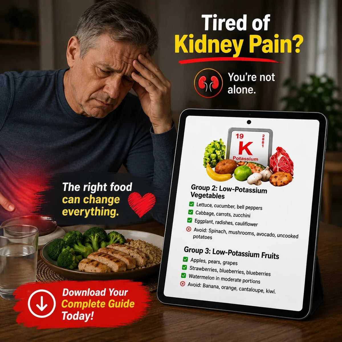 Kidney-Friendly Diet Plan with 20+ Delicious Recipes — supports kidney health, balances potassium, better energy